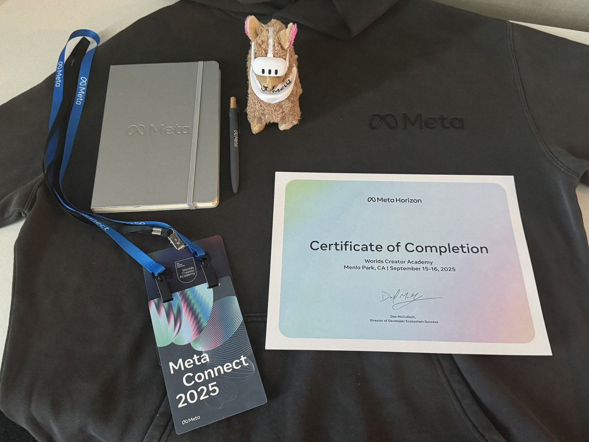 Thank you <a href="/brown_lantern/">Deepak Nair</a>, <a href="/AndyFidel_/">Andy Fidel ✨</a>  and all the amazing people I’ve spoken to for this incredible experience so far, excited to see and hear more at #metaconnect2025.