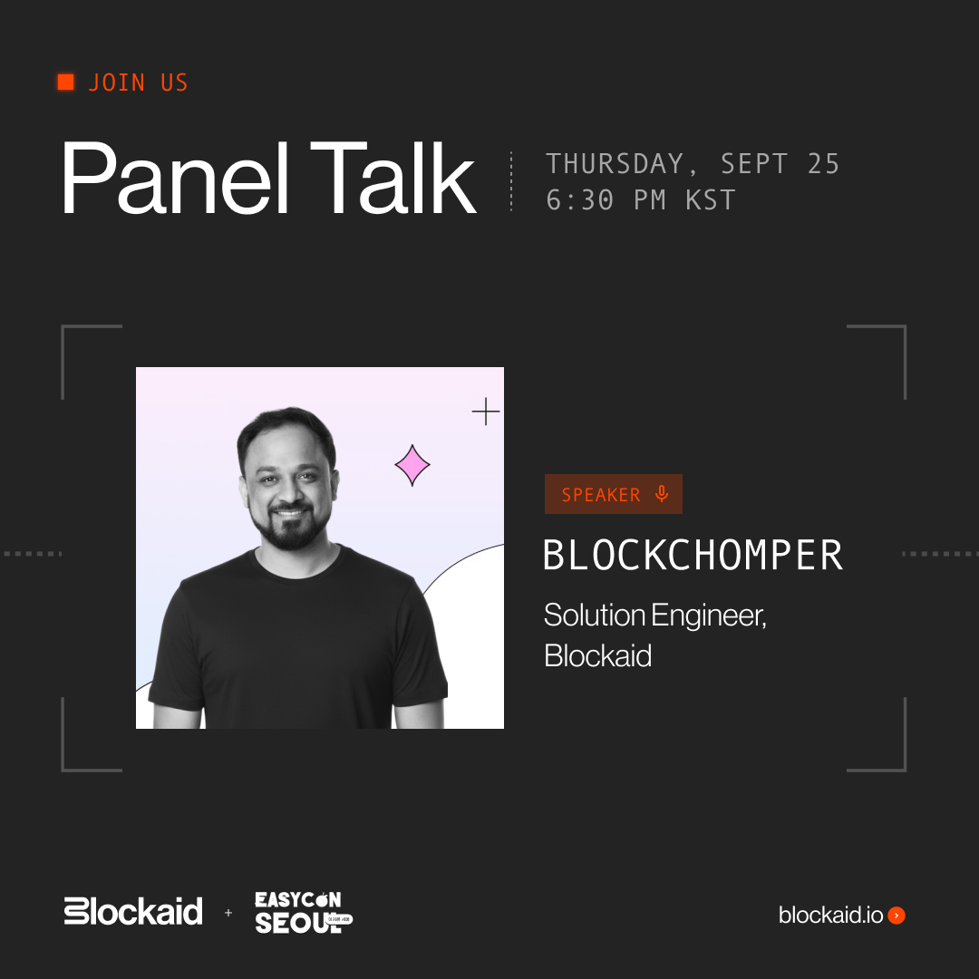 blockaid_'s tweet image. Blockaid is joining the conversation at EASYCON, hosted by @Coiniseasy.

If you’re at @kbwofficial, come see @DegenShaker from Blockaid share insights on “Novel Attack Vectors and How Blockaid Shields End-Users”.

📅 September 25, 2025
⏰ 18:30 - 19:00 KST
📍 Seoul, South Korea