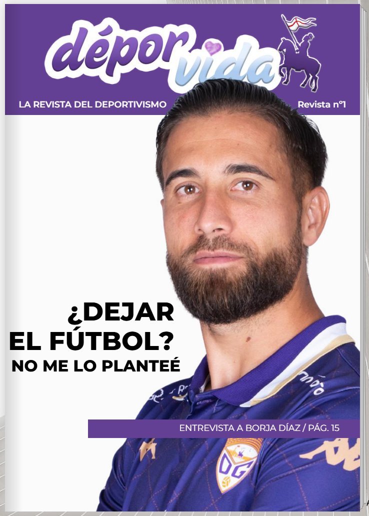 Ya disponible la revista mensual #DéporVida en su edición nº1

ℹ️Incluye:

💜Actualidad del club 
🗣️Número de abonados
🔢 Datos de asistencia al estadio
🗞️ Noticias de interés

🔎Conoce a la plantilla completa 
🎙️ENTREVISTA A BORJA DÍAZ (<a href="/Borjadh90/">Borja Díaz Herrero</a>)
✅Horarios confirmados