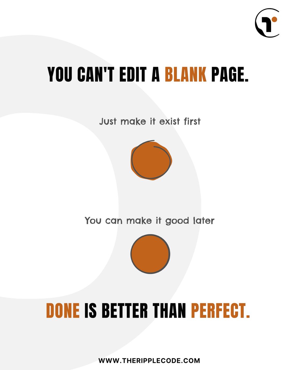 theripplecode's tweet image. I just published You Can’t Edit a Blank Page: Why Your Messy First Draft is a Victory medium.com/p/you-cant-edi… 

#TheRippleCode #tranding #Reelldeas #ViralContent #InstagramTips #ContentMarketing #CreatorTips #trandingreels #happybirthdaysir #happybirthdaymodiji