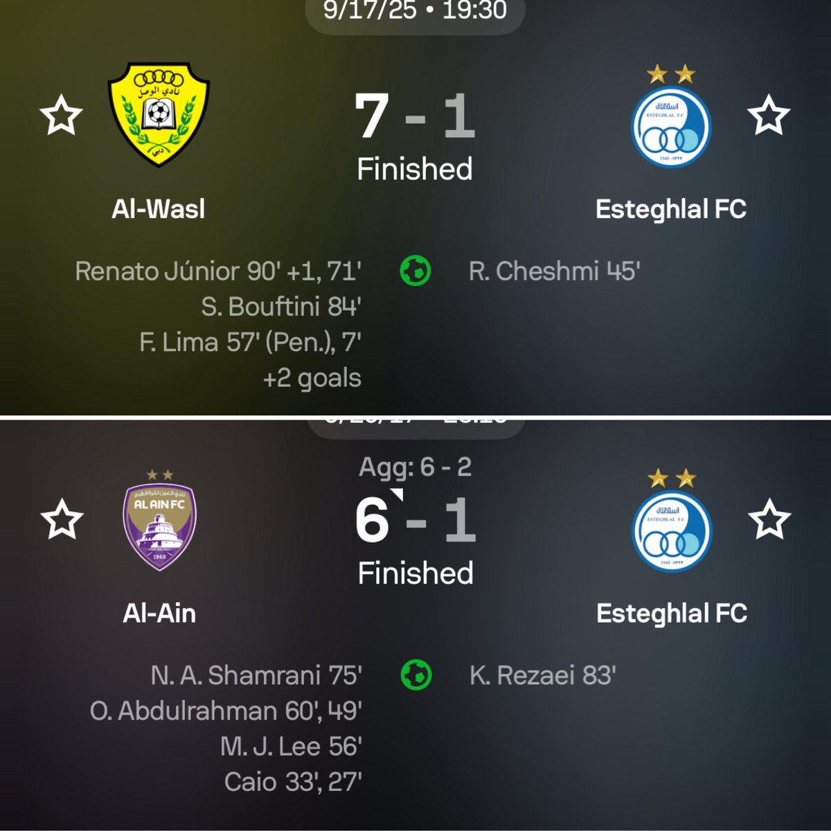 ShahinFC1943's tweet image. ❌ متخصص آسیا
✅ عروس آسیا