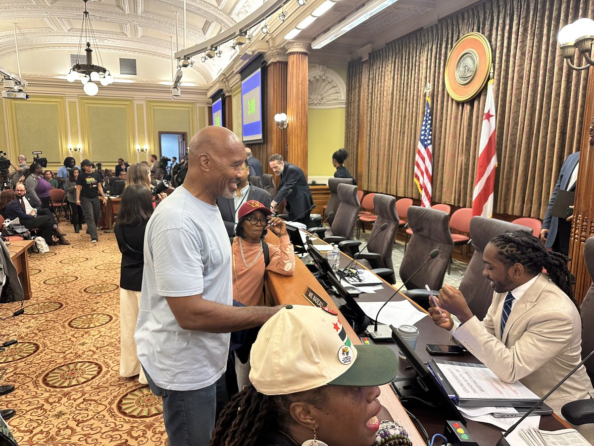Super Bowl champ Charles Mann in DC Council chambers urging  members to vote yes on stadium deal. <a href="/nbcwashington/">NBC4 Washington</a>