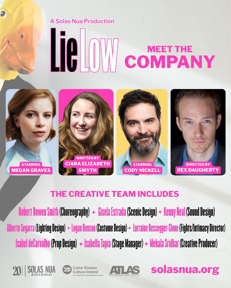 After a home invasion, Faye hasn’t slept in twenty days. Living off Rice Krispies and adrenaline, she enlists her brother Naoise in an increasingly absurd attempt at exposure therapy. But Naoise has a hidden secret that’s about to surface.

🎟️ TICKETS @ solasnua.org/events/lie-low