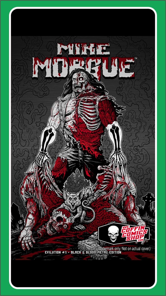 Just added to the Mike Morgue: Evilution #1 Coffin Launch Campaign!  
James Groman Black &amp; Blood Metal 🤘 
Limited to just 15 serially numbered copies - get it before it's gone!

buff.ly/xBAr2Y9 

#MikeMorgue #blackmetal #comics #JamesGroman