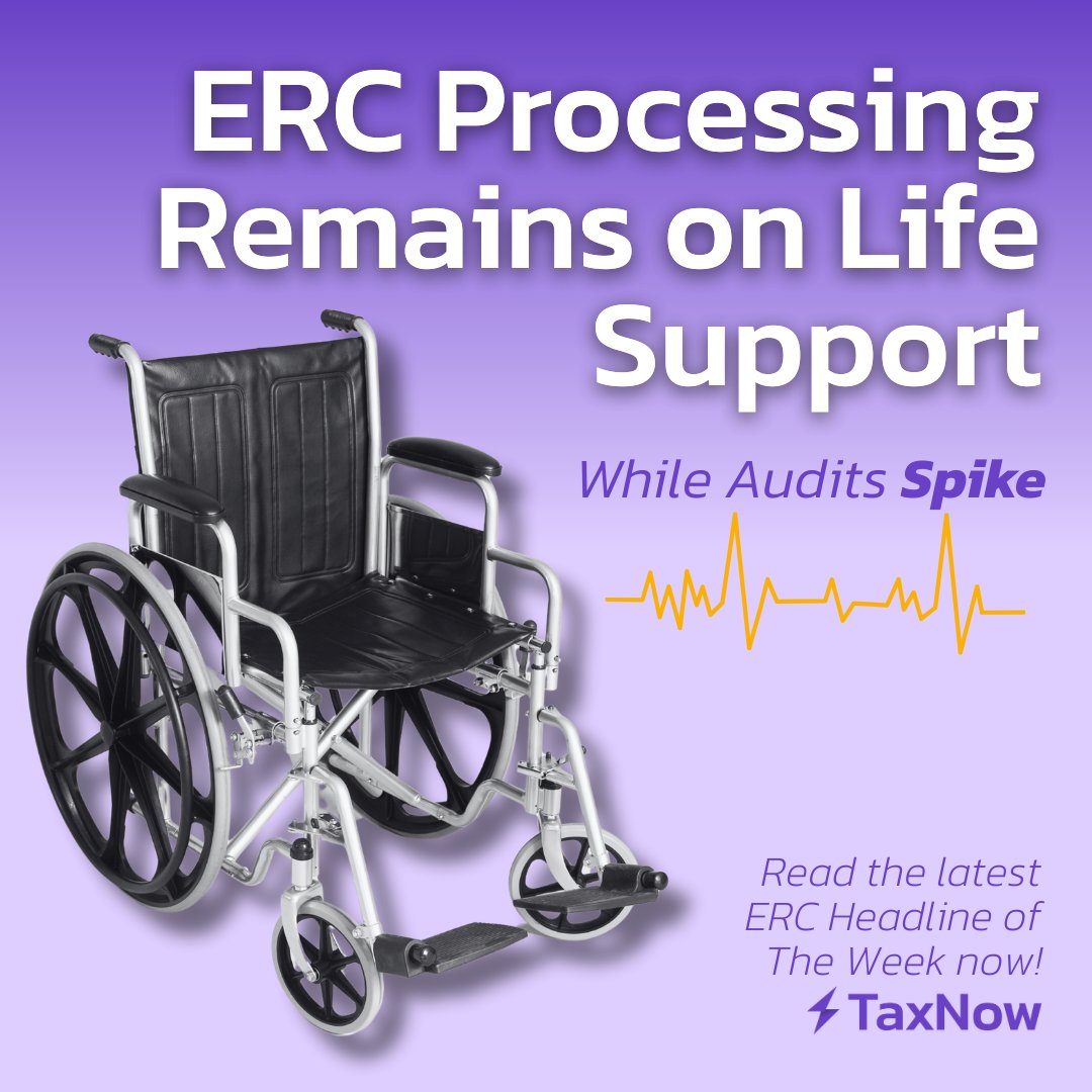 MyTaxNow's tweet photo. 🧠 ERC Brain Check: Is There a Pulse? 🧠👀TaxNow’s latest update is in, and CEO Kenny Dettman, CPA, isn't sugarcoating it: “ERC Processing Remains on Life Support While Audits Spike.” 🫣 Read here: https://t.co/5JilOY1vlh

#TaxNow #ERC #ERCRefund #Refund #IRS #CPA #Accounting https://t.co/VMcv12uiIi