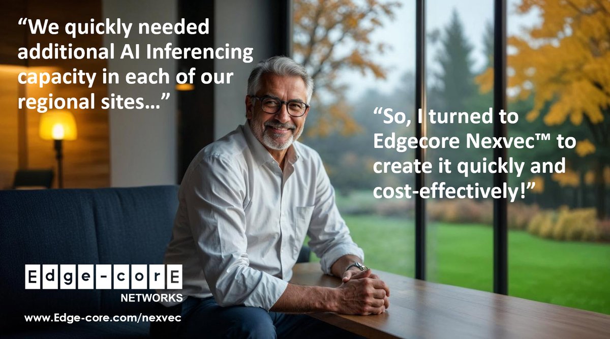 EdgecoreNetwork's tweet image. Traditional AI infrastructure has always been complicated. Not anymore.
Edgecore Nexvec™ is the turnkey solution for AI Infrastructure.
Simplify, scale, and success...
👉 hubs.li/Q03nHkHR0

#AI #Edgecore #ComposableCompute #Networking #Nexvec