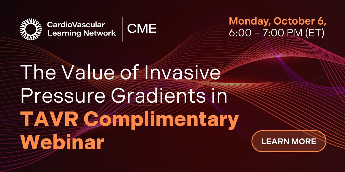 CathLabDigest's tweet image. Precise hemodynamic assessment is critical in TAVR. Join leading experts as they explore how invasive pressure gradients provide deeper insights for valve selection, implantation, and outcomes. Complimentary CME/CE webinar on October 6.
Learn more: hubs.ly/Q03JMKVk0