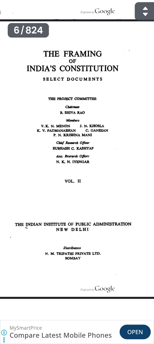 rajputr_itihas's tweet photo. दोस्तों सभी से निवेदन है कि इसे फैलाओ मूल अधिकारों पर संविधान सभा में एडवाइजरी कमेटी बनी थी जिसके अध्यक्ष खुद सरदार पटेल थे इसमें अंबेडकर भी सदस्य थे नेहरू गोविंद बल्लभ पंत KM मुंशी  जगजीवन राम राजेन्द्र प्रसाद जैसे सभी बड़े लोग इसमें थे
इस कमेटी ने भी बोला था कि इक्वलिटी मूल अधिकार है और बैकवर्ड क्लास को दिया जा रहा आरक्षण अपवाद
हमारे संविधान निर्माता ने आर्टिकल 16 (1)में इक्वलिटी को पहले नंबर पर रखा और आरक्षण को चौथे नंबर पर 16(4)
अब आप आरक्षण वालो को प्रमाण से बताओ कि हमारी इक्वलिटी संवैधानिक अधिकार है और तुम्हारा आरक्षण एक अपवाद और concession
इसीलिए सुप्रीम को��्ट ने भी यही जजमेंट दिए है कि आरक्षण कोई अधिकार नही है ये सरकार की मर्जी पर है
ref framing of indian constitution volume 2 page 224
यानी मध्य प्रदेश के आरक्षण वाले केस में जीत हमारी यानी इक्वलिटी की होगी और हार अपवाद यानी 50 से ज्यादा आरक्षण  करने वालों की होगी
#आरक्षण_जहर_है