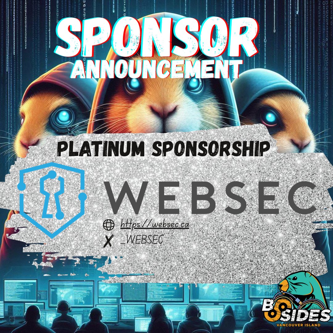 BSidesVI's tweet image. Just weeks away from #BSidesVI2025!
We’re hyped to welcome back WebSec as our Platinum Sponsor! 

Meet their team at the booth, learn about their cutting-edge security audits, and see why they’re a global leader in cybersecurity.

Don’t miss out! 
#WebSec #BSidesVI #Cybersecurity