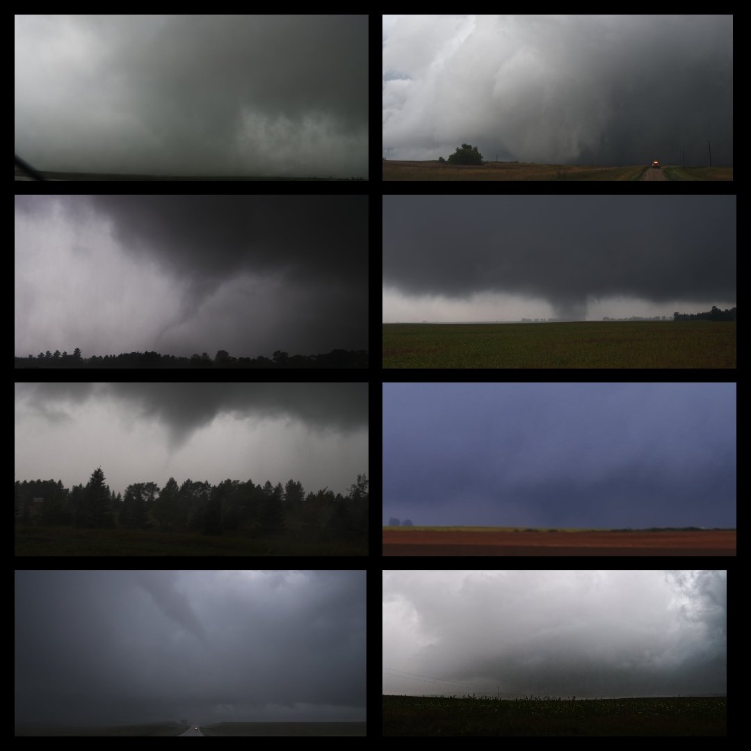 AaronRigsbyOSC's tweet image. Here are some of the other tornadoes @JordanHallWX and I documented from Sunday in North Dakota including mega wedge North of Bismark #NDwx