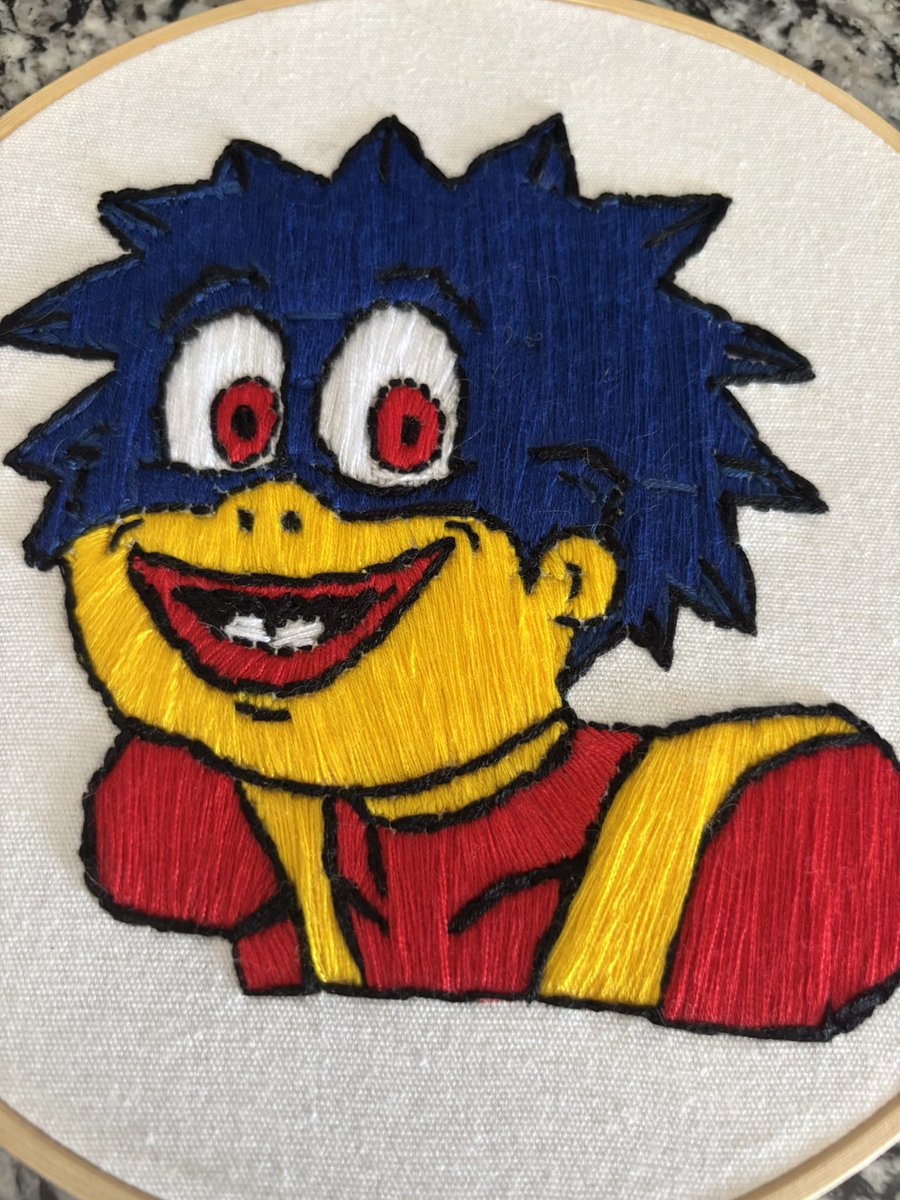 Yoooo!! My homie embroidered me a custom Herman!!

#HarryPotterObamaSonic10Inu