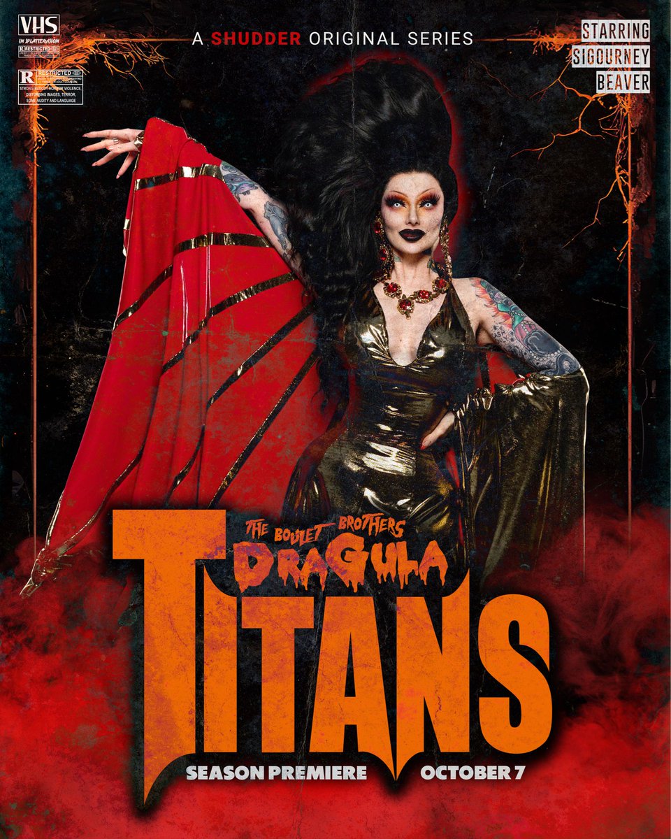 Welcome Sigourney Beaver @best_beaver back to the Underworld! Join us for the super-sized premiere episode of The Boulet Brothers’ Dragula: Titans Season Two 10/7 only on Shudder and AMC+!
