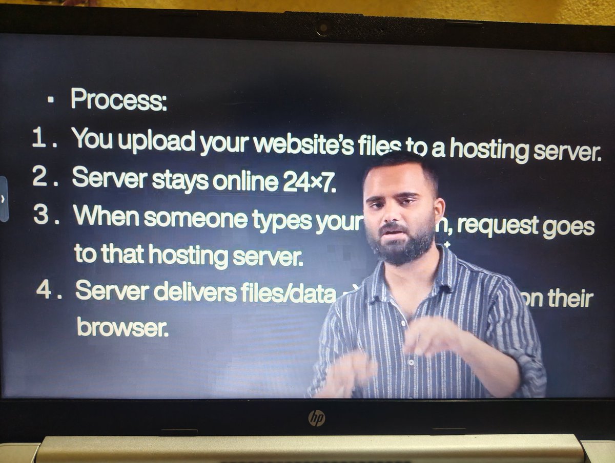 veeru_rp's tweet image. Day 2 โ
Dived into the Client-Server Model ๐ป๐: learned what a client & server are, HTTP request-response cycle (4 steps), website flow, frontend vs backend, static vs dynamic web & hosting types (AWS, Netlify, Vercel). Leveling up!๐#webdev2023 #MERN #Sheryians #buildinpublic