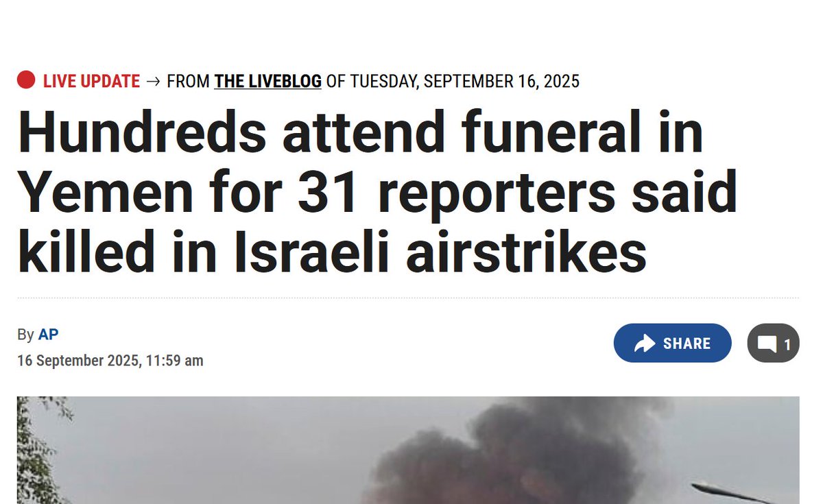 Israel just killed 31 journalists in a single day. 

You probably didn't hear about it.