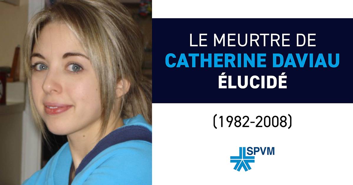 Le SPVM confirme avoir résolu le meurtre de Catherine Daviau, survenu en 2008. Grâce à l’appui du Laboratoire de sciences judiciaires et de médecine légale de <a href="/secpubliqueqc/">Sécurité publique Qc</a> et au recours à la généalogie génétique, le meurtrier a été identifié.
Détails➡️ spvm.qc.ca/fr/Communiques…