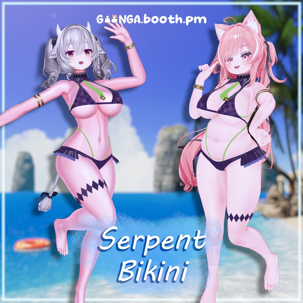 Get Goongas Serpent Bikini for Ichigo, Milltina and more!
#VRCHAT #Ichigo3D #Milltina3D #booth_pm 

goonga.booth.pm/items/7422648