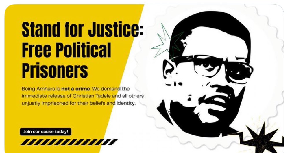 His illness is worsening because of prison conditions: unclean facilities, no proper food, no proper medicine. A deliberate human rights violation.
#FreeChristianTadele #PrisonersOfConscience #EthiopiaCrisis #HumanRights #JusticeForAmhara
