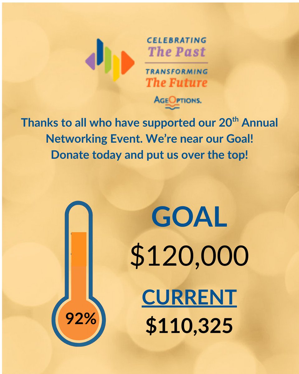 We’re thrilled to share that we are close to reaching our goal for the 20th Annual Networking Event! This is because of the dedication and generosity of people like you! Help us close the gap and finish strong. eventbrite.com/e/celebrating-…