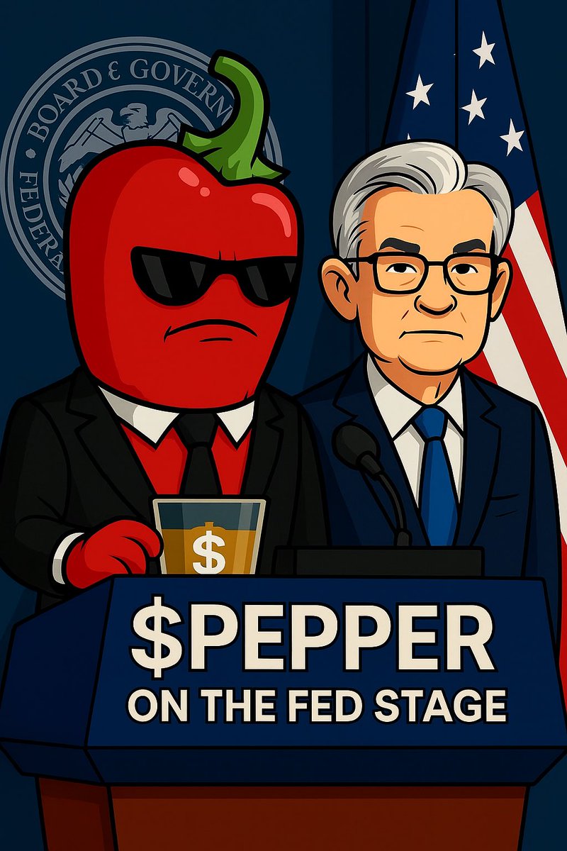 If you think all eyes are on the FED, you're wrong—they're on $PEPPER! 🌶️🔥
#PEPPER #FED