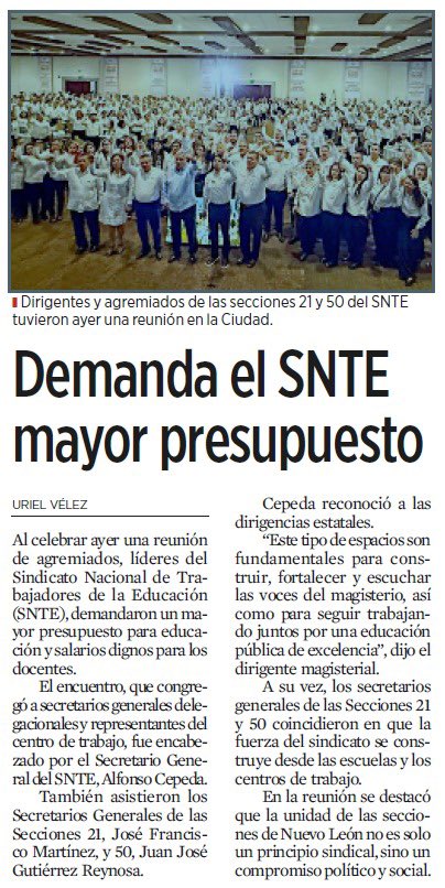 #SNTE demanda más presupuesto para los maestros 👨‍🏫
