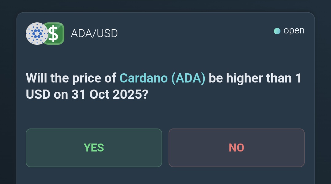 delphibets's tweet image. Will $ADA be worth $1 USD or even more by the end of uptober? 🤔