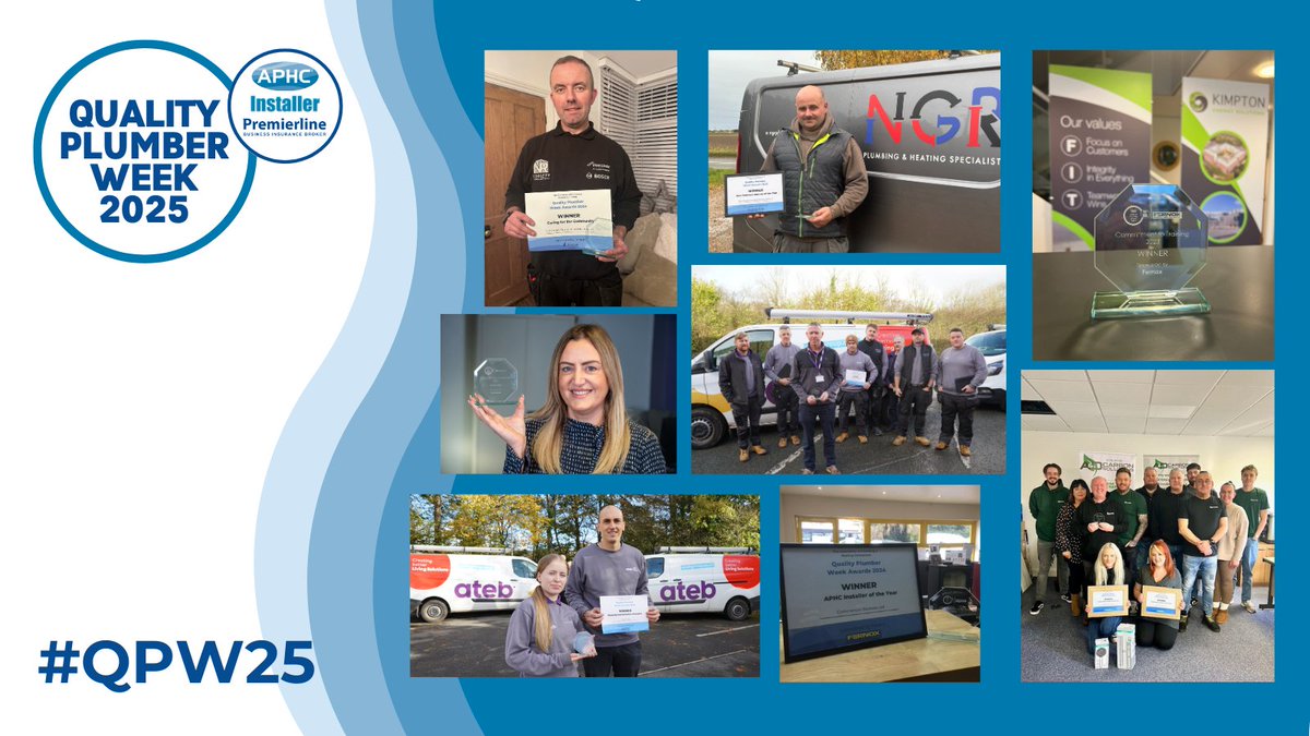 Don't forget to nominate in this years Quality Plumber Week Awards, you never know, you could be holding the trophy like some of our previous years winners!
Nominate today: zurl.co/clP03