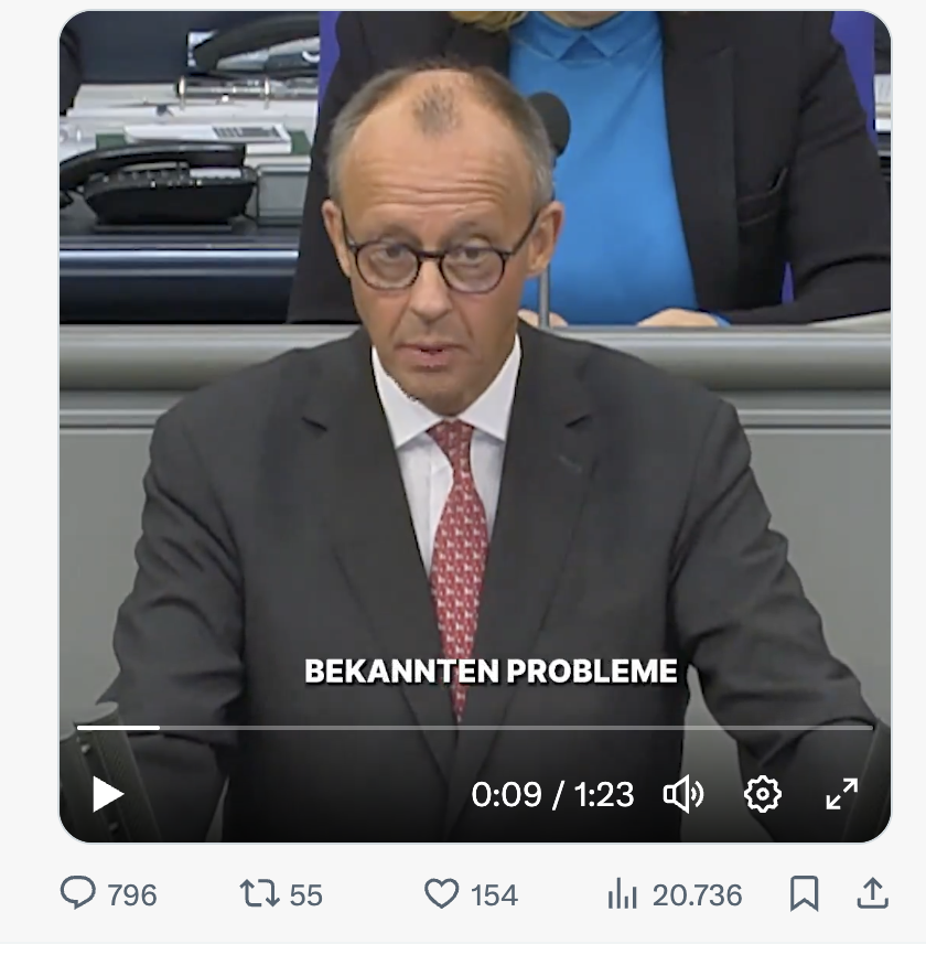 Eines der Probleme. Wie gut es für die Truppe rund um ihn steht sieht man an den Reaktion die sie bekommen.