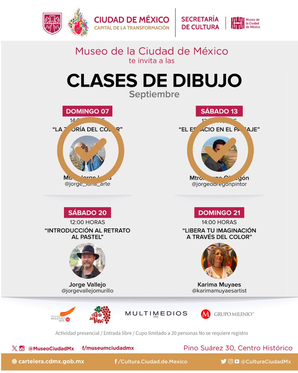 #Taller | Aprende, crea e inspírate por el universo simbólico del vino.  Tendremos clases de dibujo. 
¿Te sumas a esta propuesta?

ENTRADA LIBRE SIN REGISTRO
Material incluido

📅Sábado 20 de septiembre, 12 h
Domingo 21 de septiembre, 14 h
Cupo 20 personas
#pintura #vino #dibujo