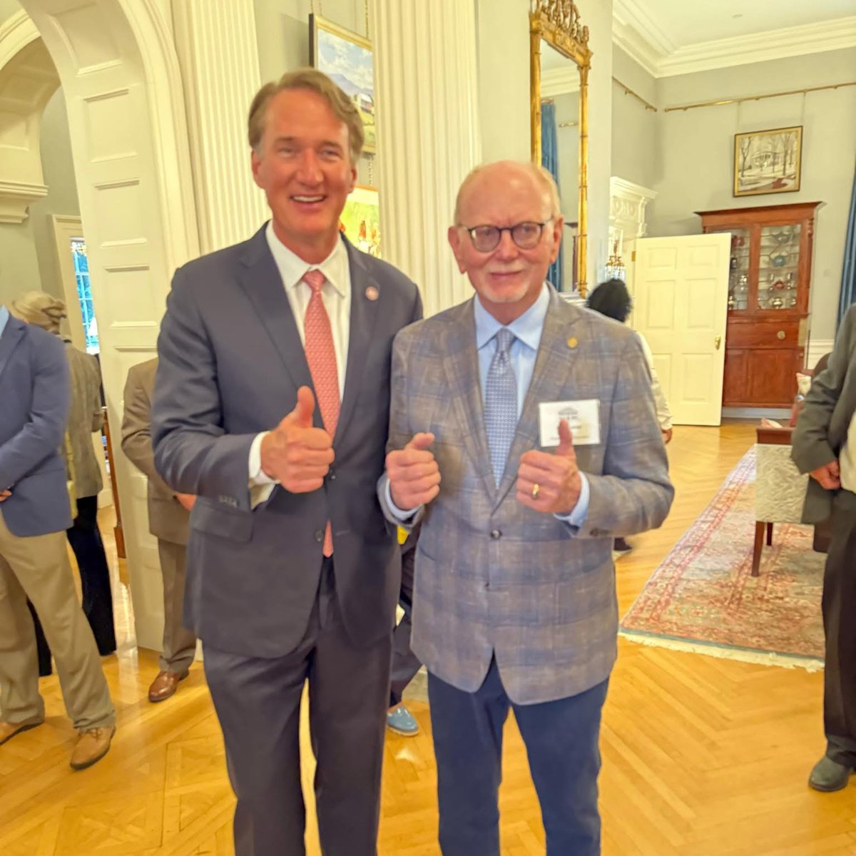 VaAgriBiz's tweet image. Thank you to @GovernorVA &amp;amp; Sec of Ag &amp;amp; Forestry @agforestryva for hosting us at a reception at the Governor’s Mansion yesterday to honor the forestry industry, as well as reps from the @VaForestryAssoc, VA Forest Products Assoc, @VirginiaLoggers, @VaFarmBureau, &amp;amp; @ForestryVA.