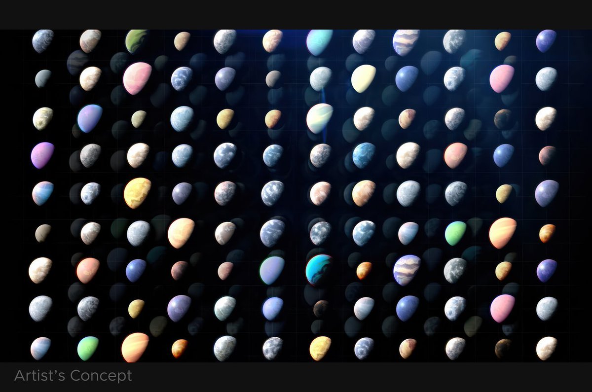 Scientists have found thousands of exoplanets (planets outside our solar system) throughout the galaxy. Most can be studied only indirectly, but scientists know they vary widely, as depicted in this artist’s concept, from small, rocky worlds and gas giants to water-rich planets