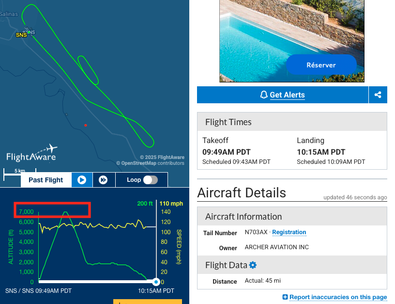 LouisBourse's tweet image. $ACHR 19th piloted flight of N703AX, September 17
➡️🚨Maximum recorded altitude: 7050 feet🚨👀
➡️Previous flights averaged a maximum altitude of 2000 feet
@ArcherAviation 🇺🇸
