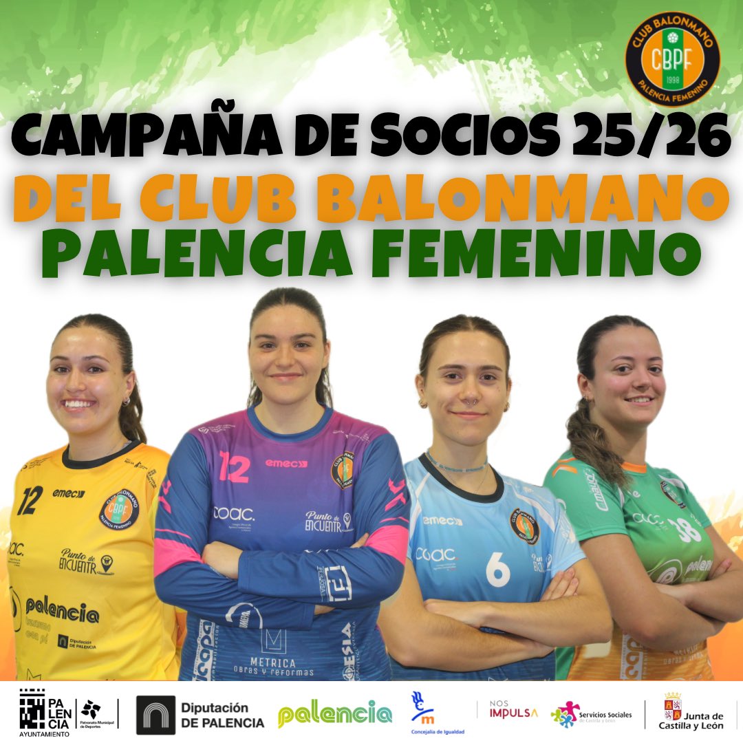 🤾🏼‍♀️ Hazte SOCI@ del <a href="/CBalonmanoPF/">Club Balonmano Palencia Femenino</a> y colabora con el balonmano femenino palentino🧡💚

Ven a disfrutar de todos los partidos de nuestras chicas del <a href="/PalenciaTurismo/">Palencia Turismo</a> y cantera en el Mariano Haro de forma gratuita, no te lo puedes perder 🙂‍↔️

docs.google.com/forms/d/e/1FAI…