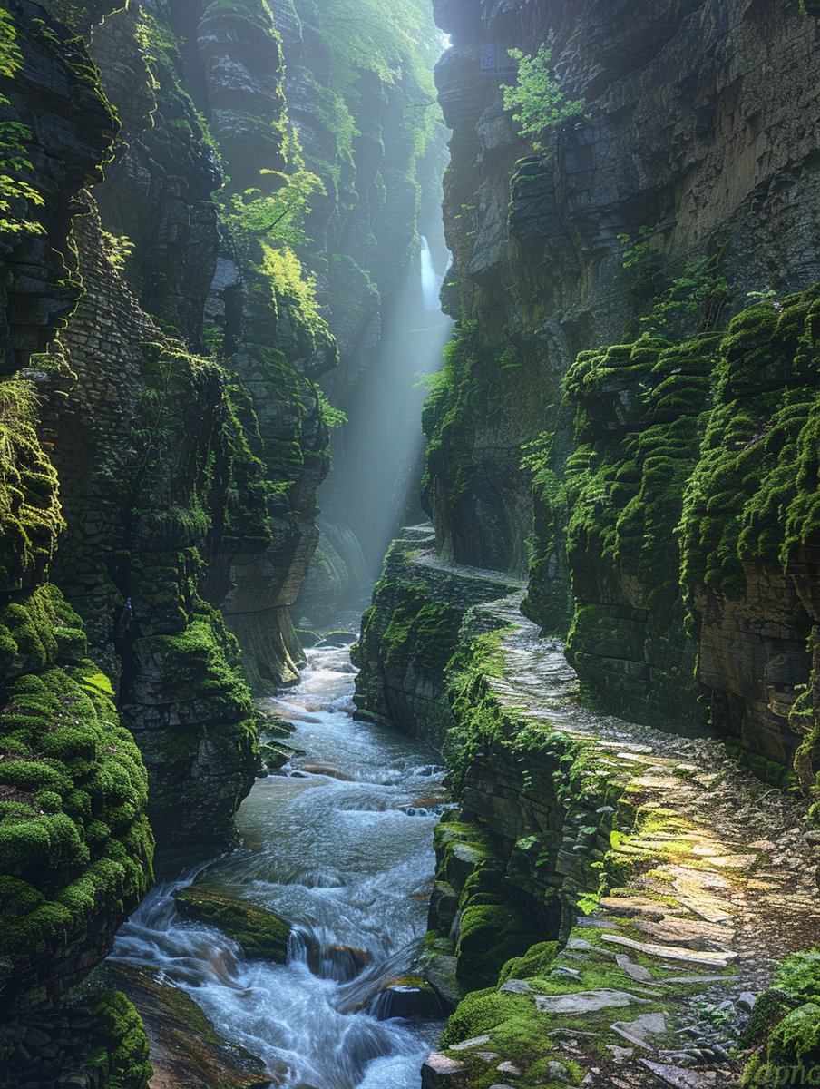 Watkins Glen State Park Falls, New York