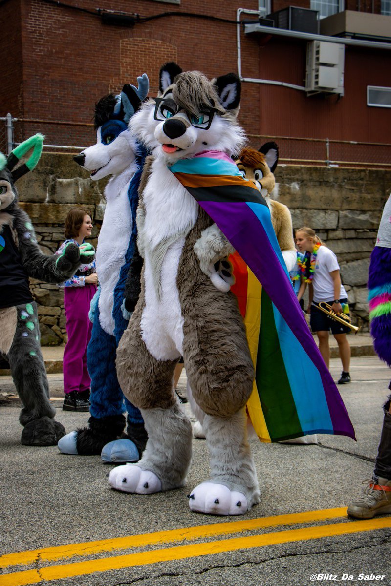 Why bother being hateful when you can be a silly gay wolf?! #FursuitEveryday