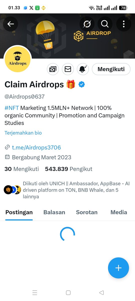 Acenggelol's tweet photo. @Airdrops0637 Done mister 🥳🥳🥳🥳 https://t.co/AIFwViTzOk
