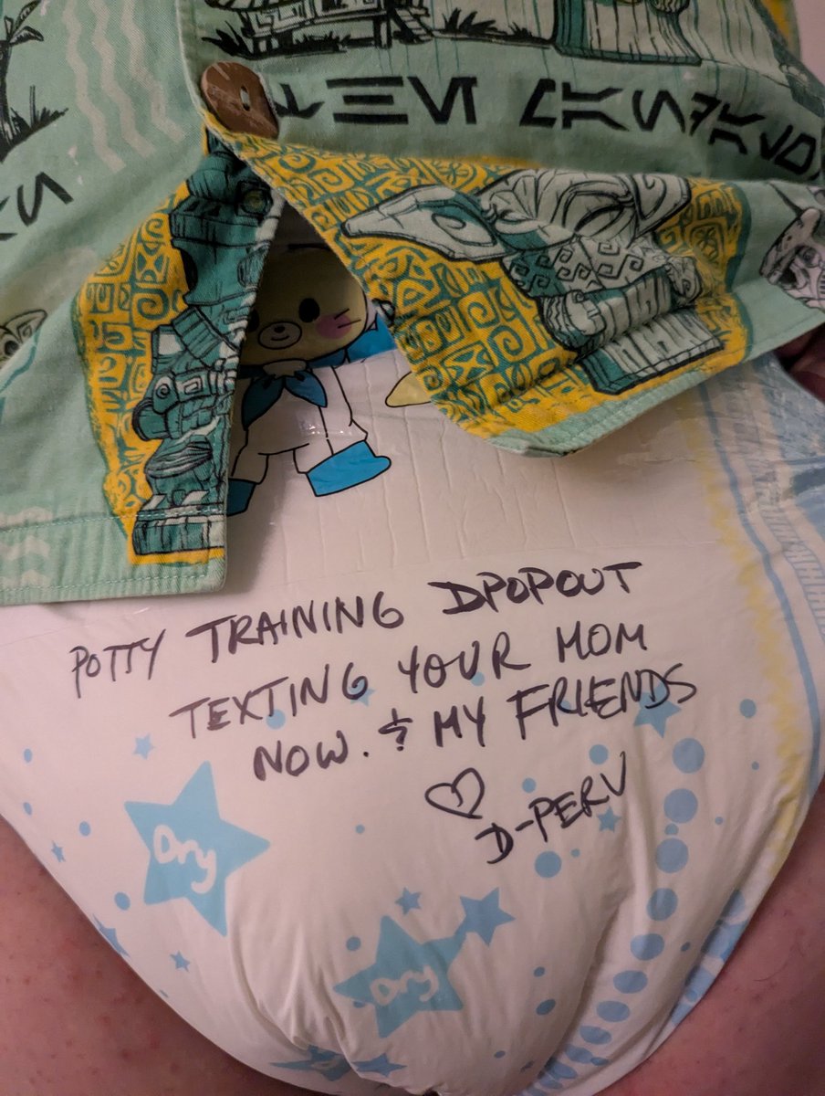 Adventures in Babysitting! From floor changes in family restroom to making cummies in his super soggy pamps while taking pics to show his "mom." #abdl #abdlcommunity #abdllifestyle #abdldiaper