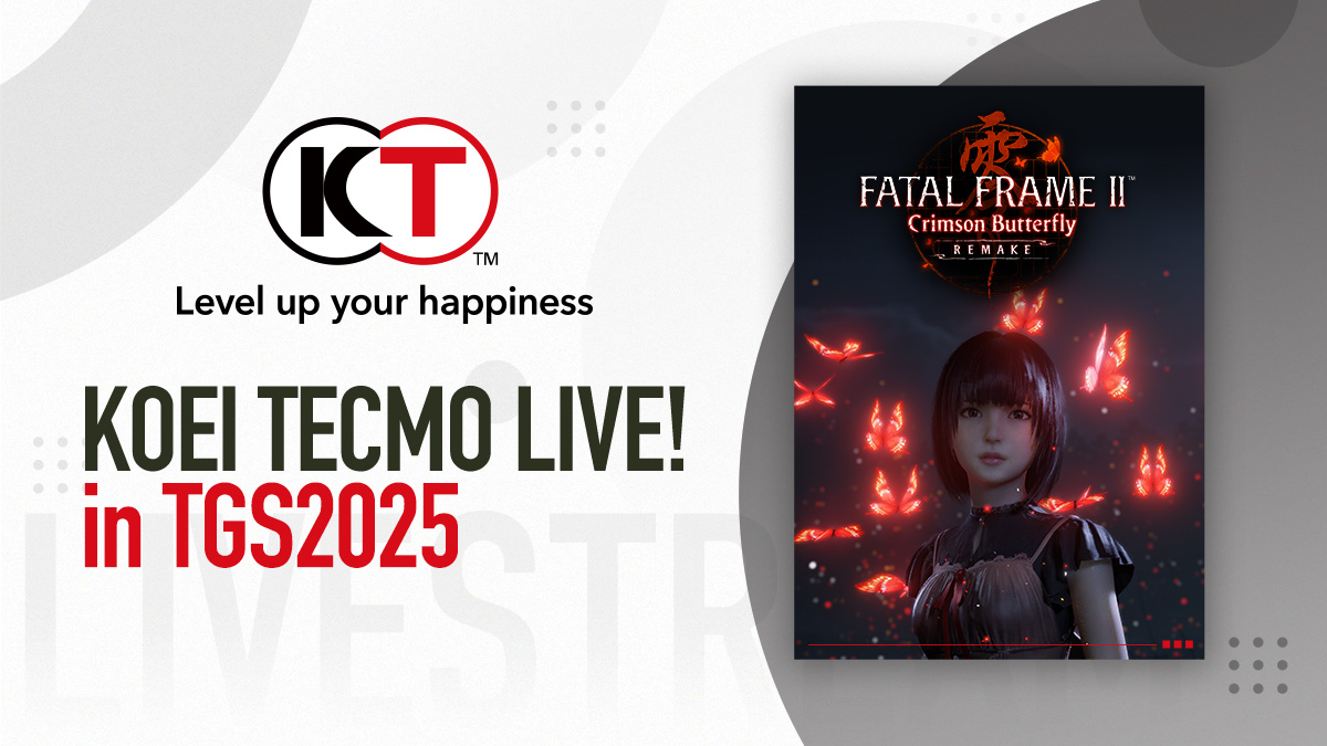 At KOEI TECMO LIVE! in #TGS2025, we will host a TGS special live broadcast for FATAL FRAME II: Crimson Butterfly REMAKE!

You can view the current schedule on our official website: gamecity.ne.jp/tgs/en/live/

#FATALFRAMEIIREMAKE #KTfamily #FatalFrame