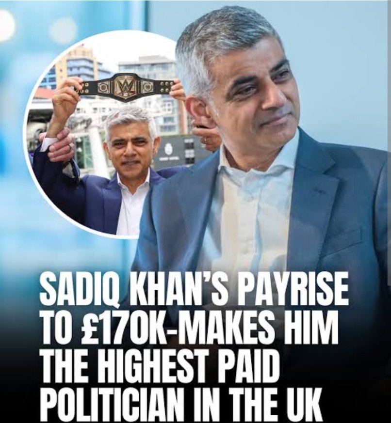 Is this the same Sadiq Kahn that refuses to give transport workers the pay rise they deserve?