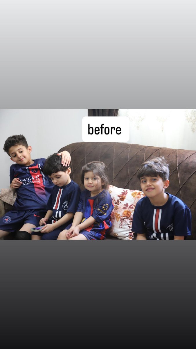 sa88334's tweet photo. Before the war, my nephews and niece loved watching football together. ⚽💙
Now, they live without safety, food, or a home. 💔
Please help me support them: [رابط التبرع]
#Gaza #DonateForGaza 

https://t.co/0KQgkhQa7B https://t.co/jyUygvPh9A