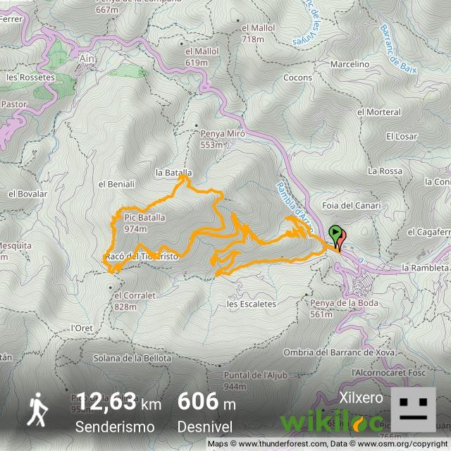 ¡Mira esta ruta de @Wikiloc!
loc.wiki/t/232067793?h=… (Pico Batalla, Coll de Barres y Cova de l'Oret desde Eslida)