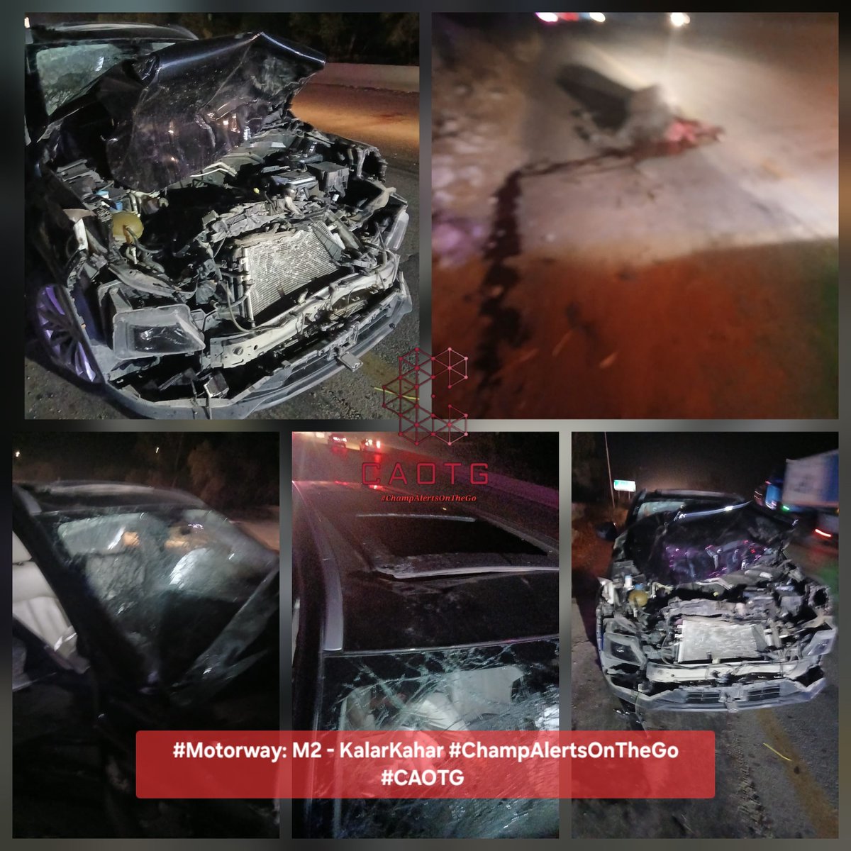 shaheryarhassan's tweet image. #Motorway: #AccidentAlert - A vehicular incident occurred on the #M2 near Kalar Kahar due to a cow entering the motorway during nighttime hours. The absence of adequate fencing along the roadside is a significant concern. All motorists are advised to exercise heightened caution