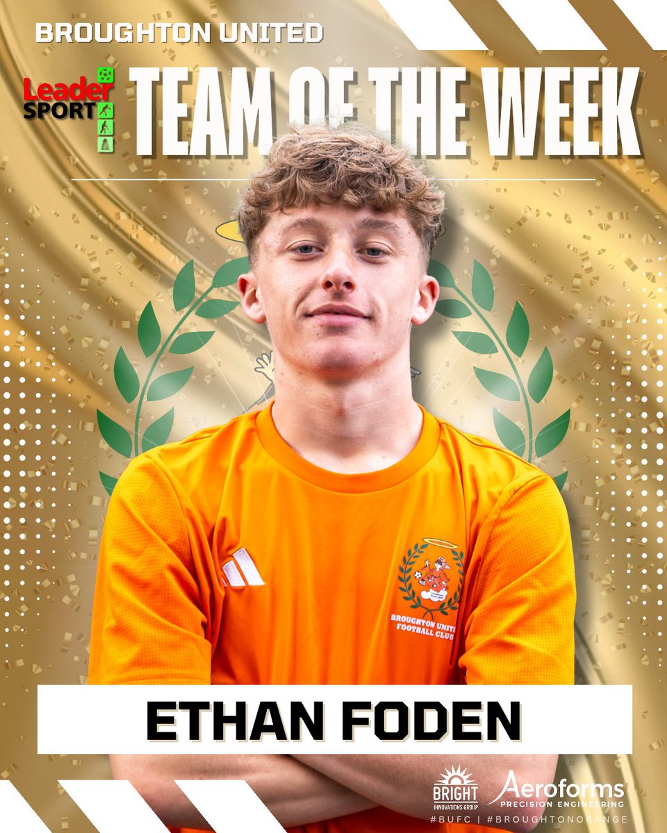 ⭐️ | Congratulations to Ethan Foden who has been named in the Leader Sport Team TOTW!

A fantastic performance which saw Ethan bag a brace, (including a screamer), and assist the other in our 3-2 win last weekend💪

Well deserved, Eth👏

#BUFC⚽️ | #BroughtonOrange