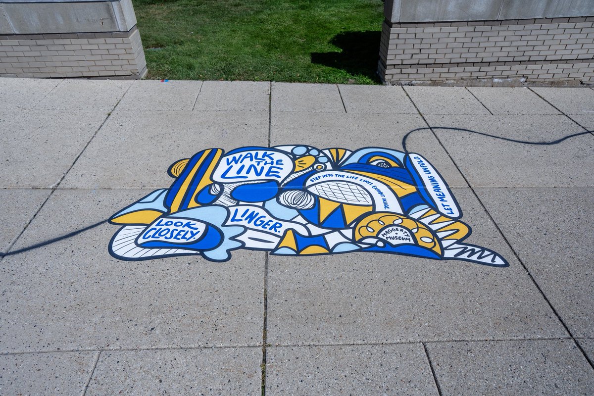 A new art installation, “Walk the Line,” takes members of the Marquette community and visitors on an impromptu art walk through campus. A line and its tendrils that fan out along the walkways of Central Mall lead to the Haggerty Museum of Art, inviting people inside. 

Eight