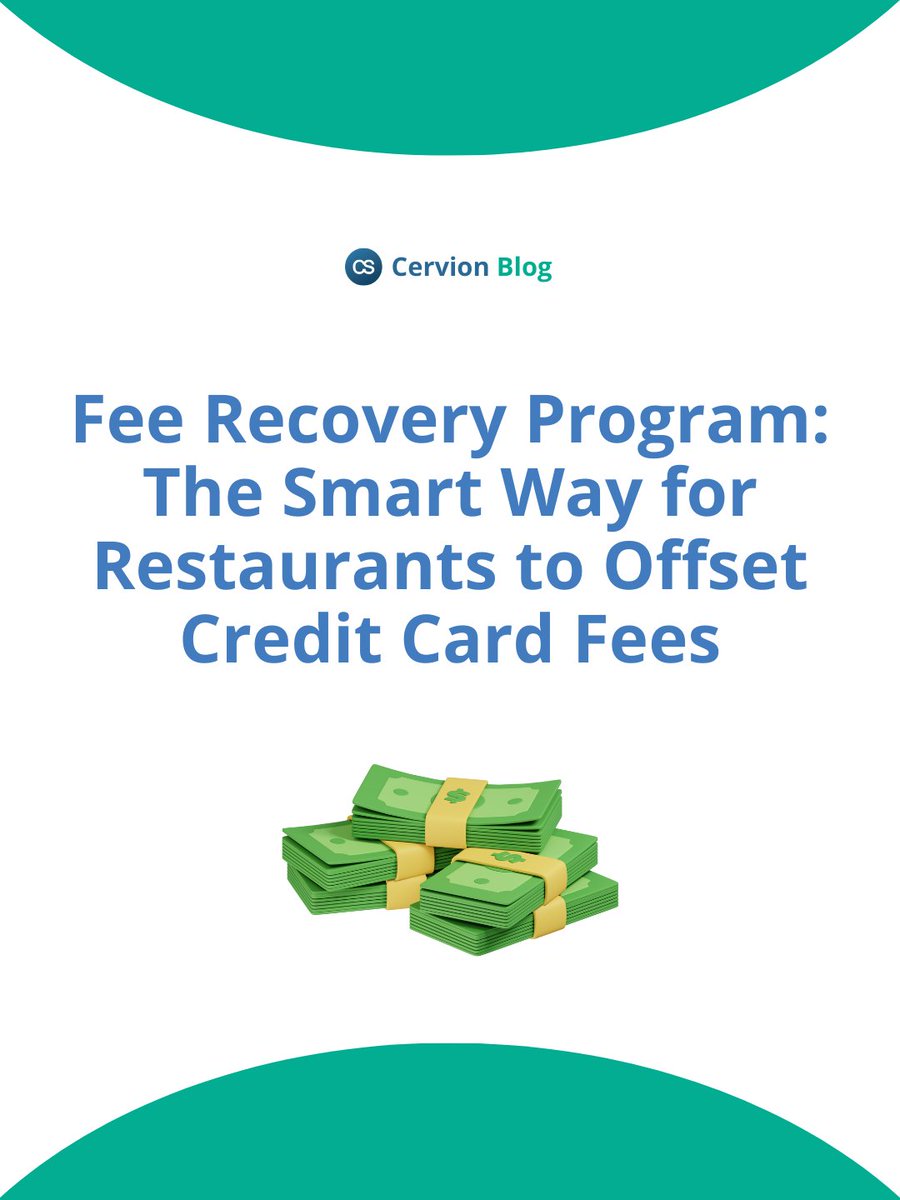 cervion's tweet photo. Credit card fees quietly drain thousands from restaurants every year.

Cervion’s Fee Recovery Program (FRP) offsets those fees, saving restaurant owners an average of $28,800 annually.

👉 See if it’s the right solution for your restaurant: https://t.co/LO6lVGb1Lv https://t.co/YmqaI71n2E