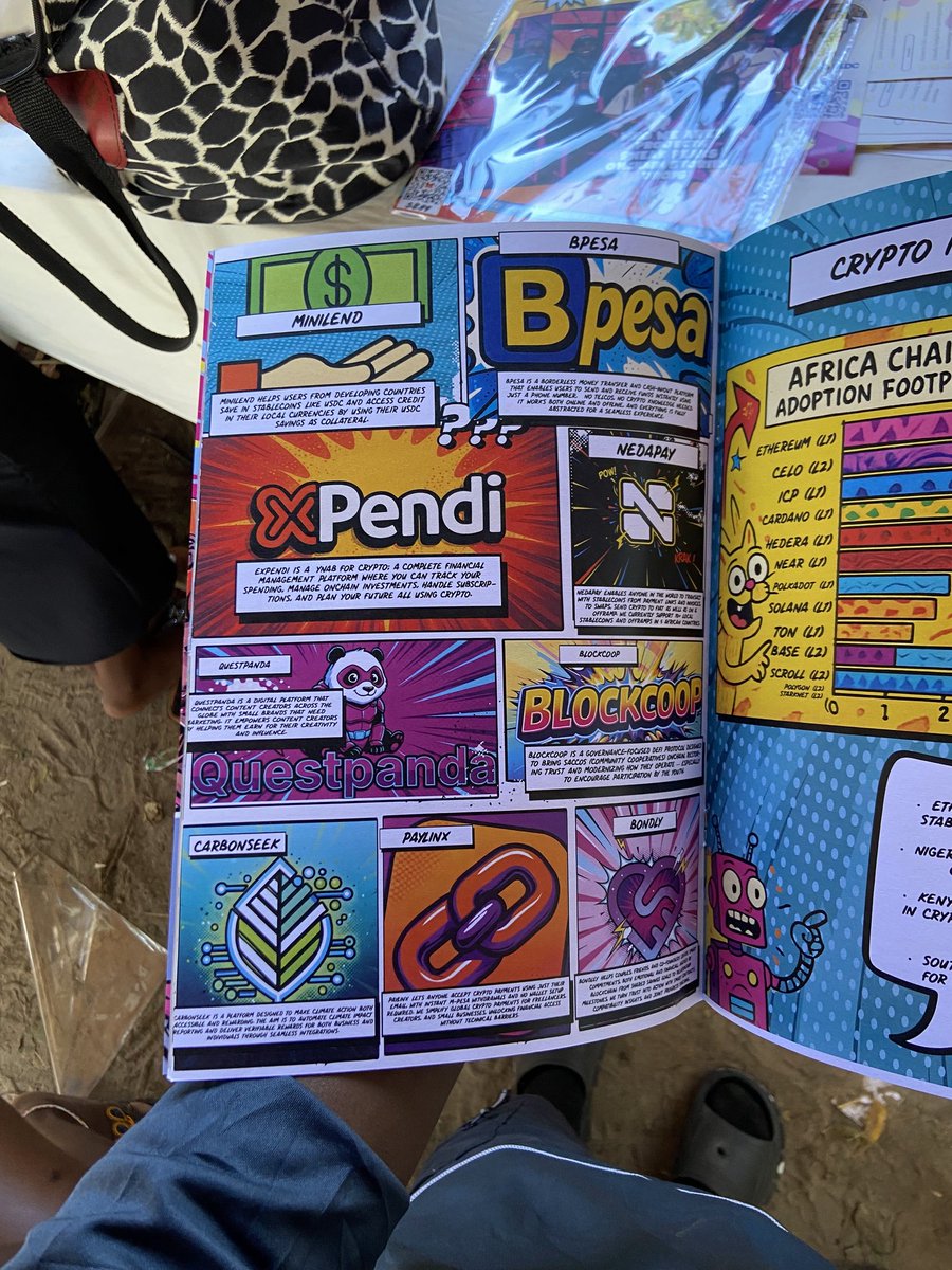 leakeynjeru's tweet image. Came across this wonderful magazine by @Web3Clubs during @ETHSafari , was a great piece of art 🎭, I was also happy to see myself featured there as a &quot;serial founder&quot;😂✌🏽 and also there were some cool projects featured like @ExpendiApp,  @minilend_bits, @questpanda_xyz  and more