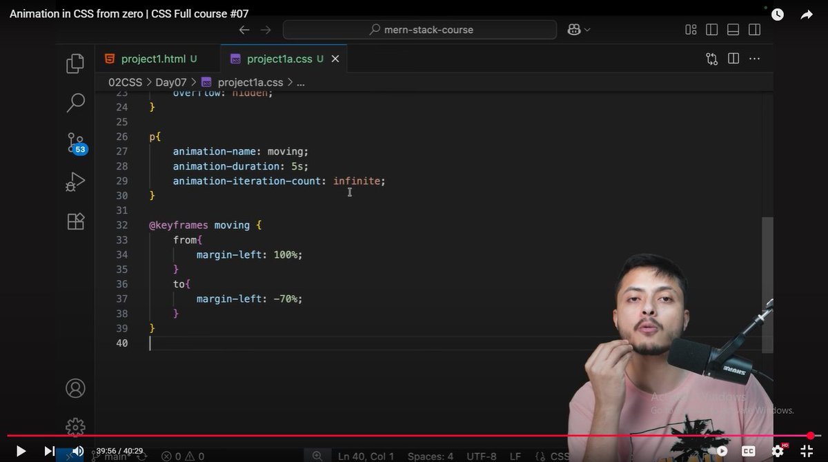krishh7610's tweet image. #13Days in this lecture, I covered all animation concepts. Thank you, Bhaiya @CoderArmy @rohit_negi9