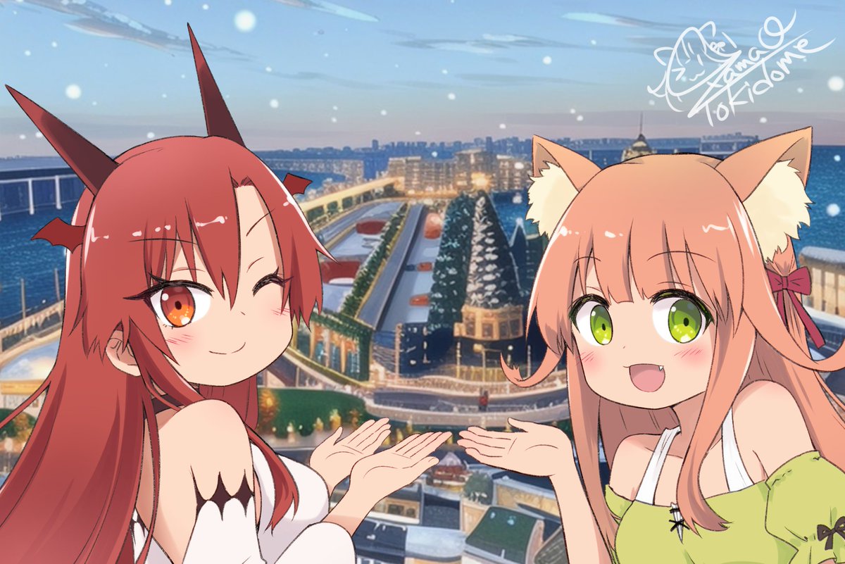 「追放ビーストテイマー。タニア好きなんだよなぁー!! (ケモ耳も好きなんだけどツノ」|時止ざまおのイラスト