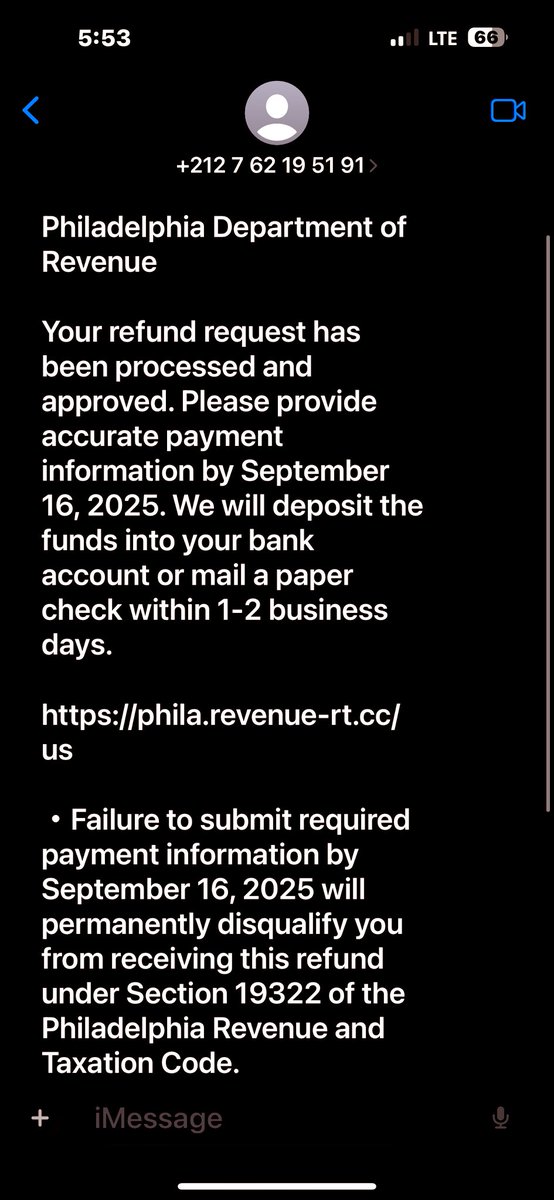 Shawn369's tweet photo. 🚨 NEW SCAM ALERT  ‼️ 🚨 

*BE AWARE OF THE NEW TEXT SCAM…. It’s Coming from MOROCCO 🇲🇦 
#fraud #ScamAlert #ScamWarning #scam #philly #philadelphia #FYP #paofc #Text #iphone #android #phila #Philadelphia #philly #news #phillynews #scammers https://t.co/c9u8EJYwmC