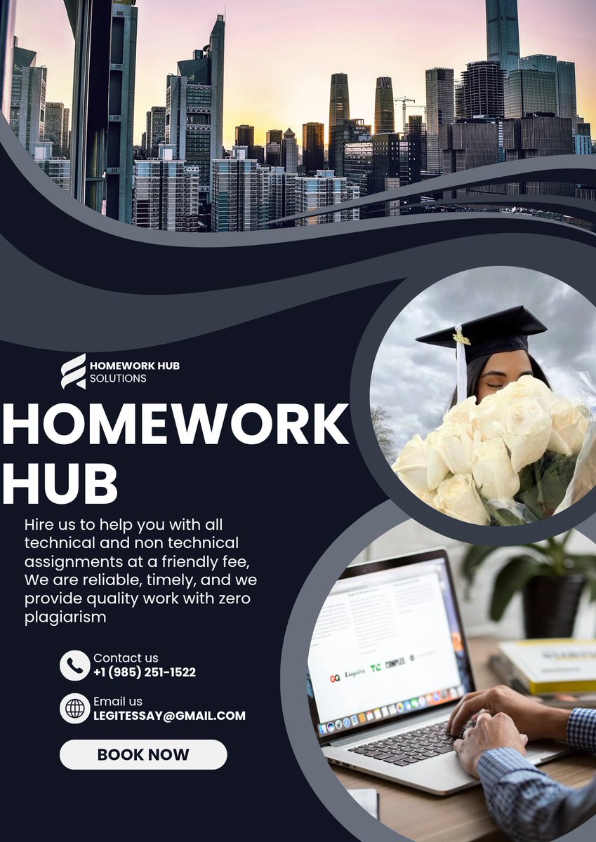 academiahelp19's tweet image. We're available for help with programming assignments, exams for Java, C++, Excel, C, HTML, SQL, JavaScript, Python, Access, Visual Basic, C#, Matlab, PHP, Databases, Adobe Flash, AJAX, Oracle, Perl, Prolog, WPF, JSP, Maple, and MySQL.#programminghelp
WhatsApp +1 (985) 251-1522