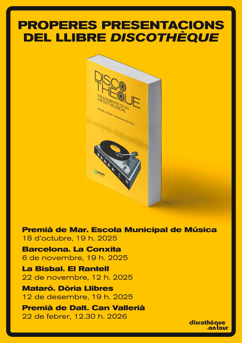 Presentacions confirmades 👇👇👇